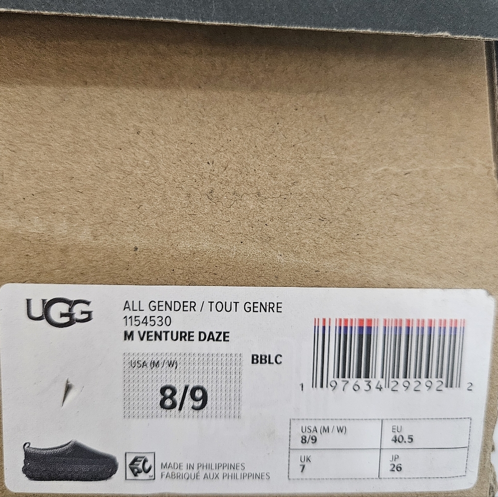 UGG Black and Gray Slip-On Loafers - Picture 8 of 8
